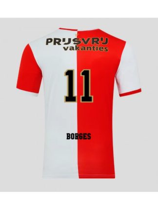 Moški Nogometna dresi poceni Feyenoord Goncalo Borges #11 Domači 2025-26 Kratek rokav