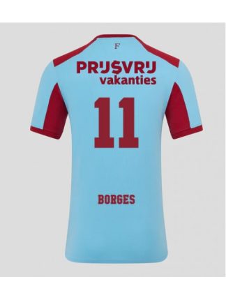 Moški Nogometna dresi poceni Feyenoord Goncalo Borges #11 Tretji 2025-26 Kratek rokav