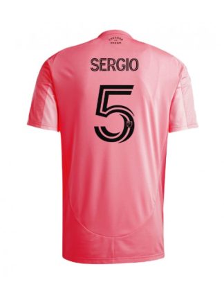Moški Nogometna dresi poceni Inter Miami Sergio Busquets #5 Domači 2025-26 Kratek rokav