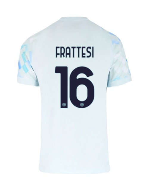 Moški Nogometna dresi poceni Inter Milan Davide Frattesi #16 Gostujoči 2025-26 Kratek rokav