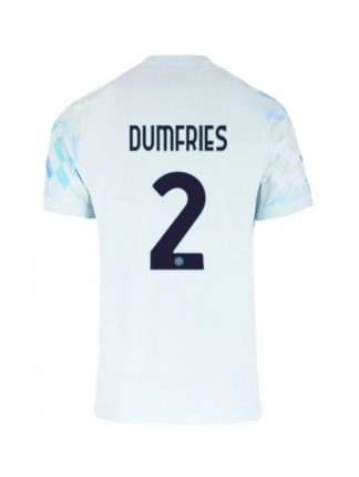 Moški Nogometna dresi poceni Inter Milan Denzel Dumfries #2 Gostujoči 2025-26 Kratek rokav