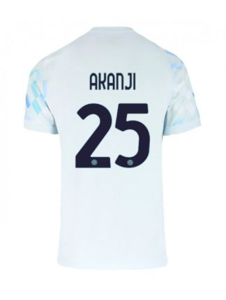 Moški Nogometna dresi poceni Inter Milan Manuel Akanji #25 Gostujoči 2025-26 Kratek rokav