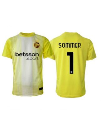 Moški Nogometna dresi poceni Inter Milan Yann Sommer #1 Vratar Gostujoči 2025-26 Kratek rokav