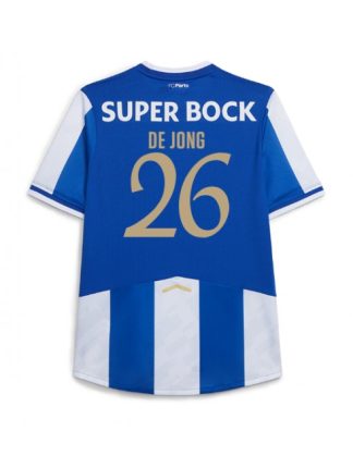 Moški Nogometna dresi poceni Porto Luuk de Jong #26 Domači 2025-26 Kratek rokav Moški Nogometna dresi poceni Porto Luuk de Jong #26 Domači 2025-26 Kratek rokav
