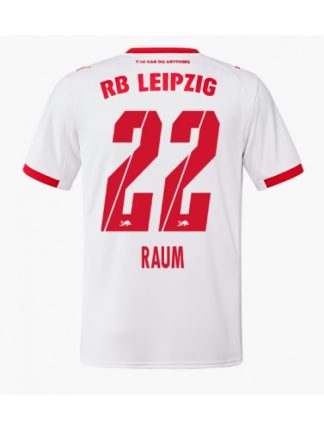 Moški Nogometna dresi poceni RB Leipzig David Raum #22 Domači 2025-26 Kratek rokav