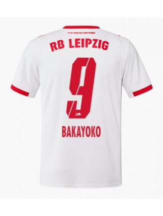 Moški Nogometna dresi poceni RB Leipzig Johan Bakayoko #9 Domači 2025-26 Kratek rokav