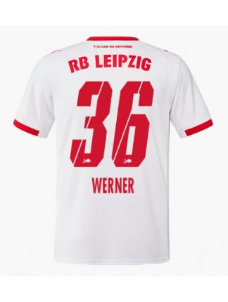 Moški Nogometna dresi poceni RB Leipzig Timo Werner #36 Domači 2025-26 Kratek rokav