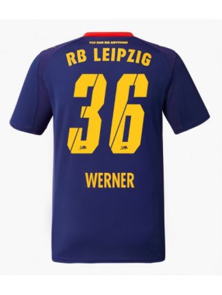 Moški Nogometna dresi poceni RB Leipzig Timo Werner #36 Gostujoči 2025-26 Kratek rokav