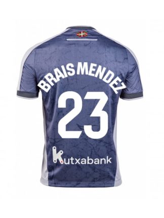 Moški Nogometna dresi poceni Real Sociedad Brais Mendez #23 Gostujoči 2025-26 Kratek rokav Moški Nogometna dresi poceni Real Sociedad Brais Mendez #23 Gostujoči 2025-26 Kratek rokav