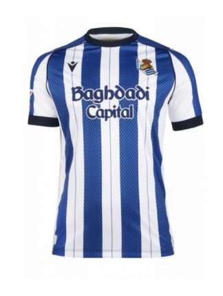Moški Nogometna dresi poceni Real Sociedad Domači 2025-26 Kratek rokav Moški Nogometna dresi poceni Real Sociedad Domači 2025-26 Kratek rokav