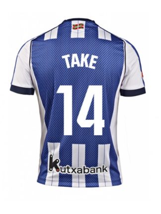 Moški Nogometna dresi poceni Real Sociedad Takefusa Kubo #14 Domači 2025-26 Kratek rokav Moški Nogometna dresi poceni Real Sociedad Takefusa Kubo #14 Domači 2025-26 Kratek rokav