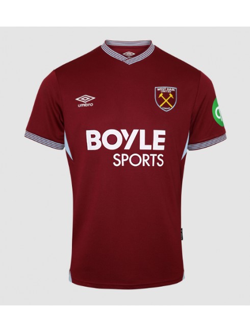 Moški Nogometna dresi poceni West Ham United Tomas Soucek #28 Domači 2025-26 Kratek rokav