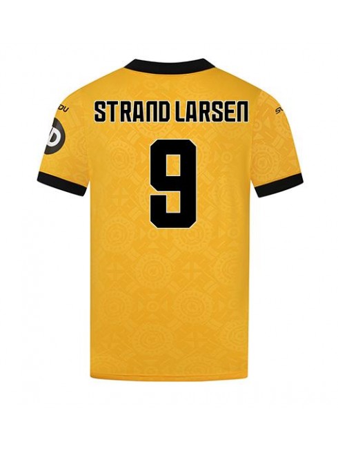 Moški Nogometna dresi poceni Wolves Jorgen Strand Larsen #9 Domači 2025-26 Kratek rokav