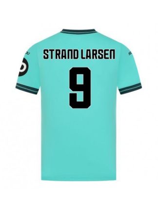 Moški Nogometna dresi poceni Wolves Jorgen Strand Larsen #9 Gostujoči 2025-26 Kratek rokav