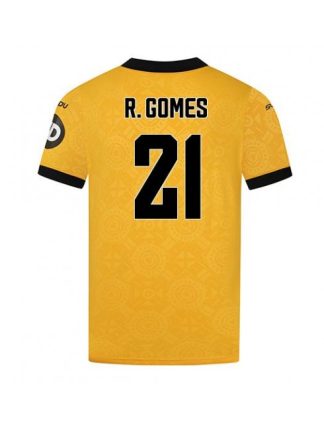 Moški Nogometna dresi poceni Wolves Rodrigo Gomes #21 Domači 2025-26 Kratek rokav