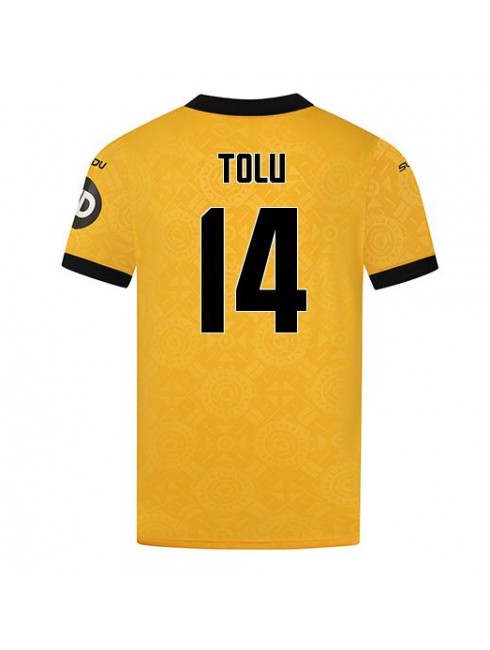 Moški Nogometna dresi poceni Wolves Tolu Arokodare #14 Domači 2025-26 Kratek rokav