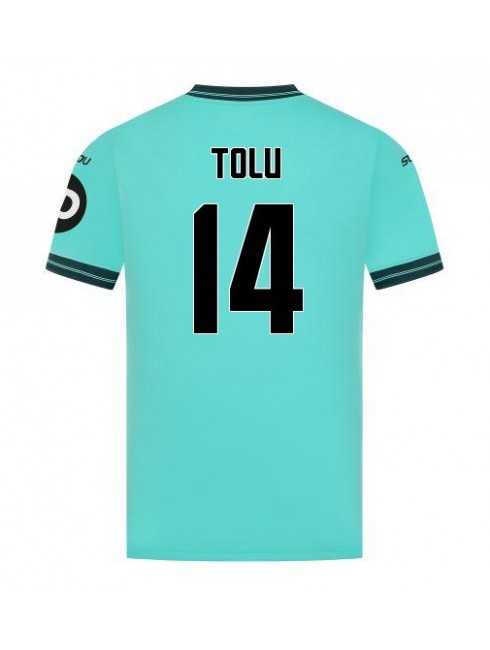 Moški Nogometna dresi poceni Wolves Tolu Arokodare #14 Gostujoči 2025-26 Kratek rokav
