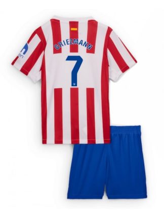 Otroški Nogometna dresi poceni Atletico Madrid Antoine Griezmann #7 Domači 2025-26 kompleti Otroški Nogometna dresi poceni Atletico Madrid Antoine Griezmann #7 Domači 2025-26 kompleti