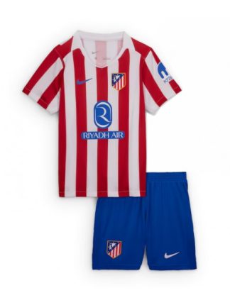 Otroški Nogometna dresi poceni Atletico Madrid Gostujoči 2025-26 kompleti