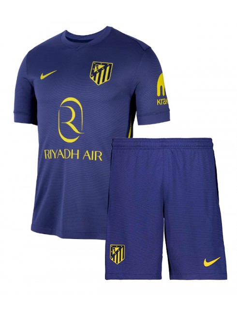 Otroški Nogometna dresi poceni Atletico Madrid Giuliano Simeone #20 Gostujoči 2025-26 kompleti 2 Otroški Nogometna dresi poceni Atletico Madrid Giuliano Simeone #20 Gostujoči 2025-26 kompleti 2