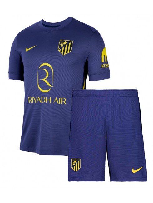 Otroški Nogometna dresi poceni Atletico Madrid Gostujoči 2025-26 kompleti Otroški Nogometna dresi poceni Atletico Madrid Gostujoči 2025-26 kompleti