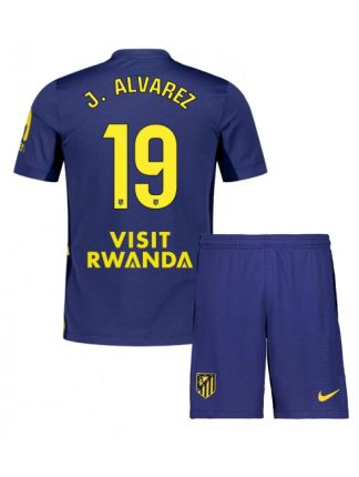 Otroški Nogometna dresi poceni Atletico Madrid Julian Alvarez #19 Tretji 2025-26 kompleti