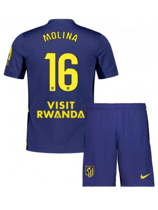 Otroški Nogometna dresi poceni Atletico Madrid Nahuel Molina #16 Tretji 2025-26 kompleti