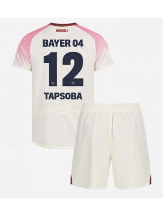 Otroški Nogometna dresi poceni Bayer Leverkusen Edmond Tapsoba #12 Tretji 2025-26 kompleti