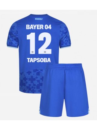 Otroški Nogometna dresi poceni Bayer Leverkusen Edmond Tapsoba #12 Tretji 2025-26 kompleti
