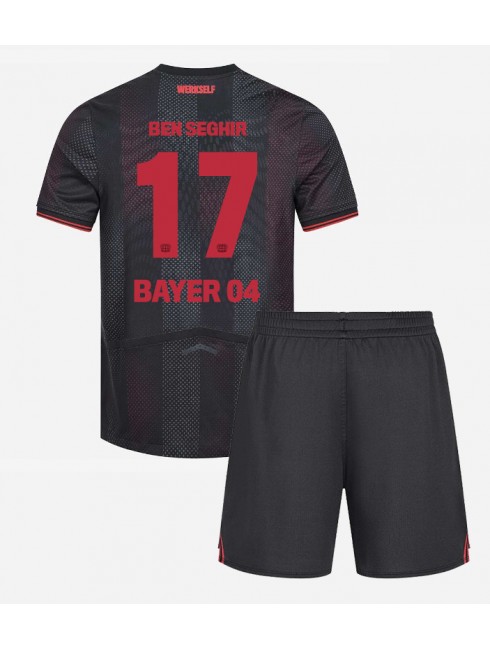 Otroški Nogometna dresi poceni Bayer Leverkusen Eliesse Ben Seghir #17 Domači 2025-26 kompleti Otroški Nogometna dresi poceni Bayer Leverkusen Eliesse Ben Seghir #17 Domači 2025-26 kompleti