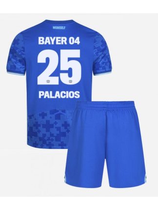 Otroški Nogometna dresi poceni Bayer Leverkusen Exequiel Palacios #25 Tretji 2025-26 kompleti