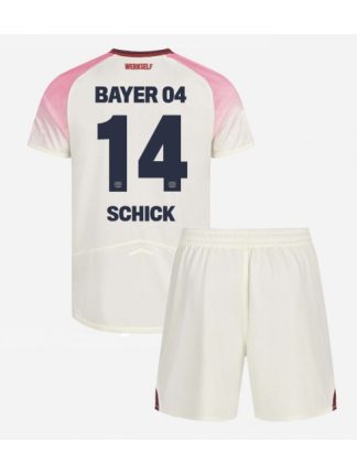 Otroški Nogometna dresi poceni Bayer Leverkusen Patrik Schick #14 Tretji 2025-26 kompleti