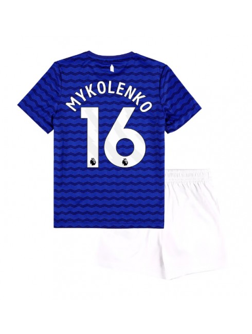 Otroški Nogometna dresi poceni Everton Vitaliy Mykolenko #16 Domači 2025-26 kompleti Otroški Nogometna dresi poceni Everton Vitaliy Mykolenko #16 Domači 2025-26 kompleti