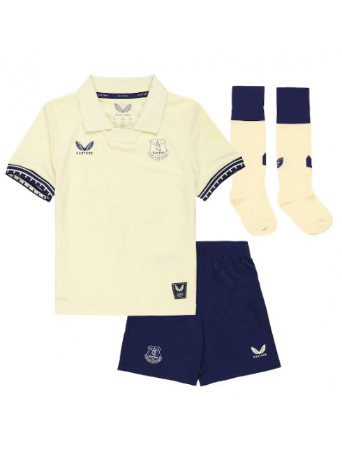 Otroški Nogometna dresi poceni Everton Vitaliy Mykolenko #16 Gostujoči 2025-26 kompleti 2 Otroški Nogometna dresi poceni Everton Vitaliy Mykolenko #16 Gostujoči 2025-26 kompleti 2