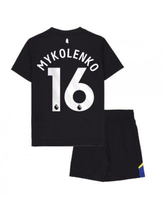 Otroški Nogometna dresi poceni Everton Vitaliy Mykolenko #16 Tretji 2025-26 kompleti