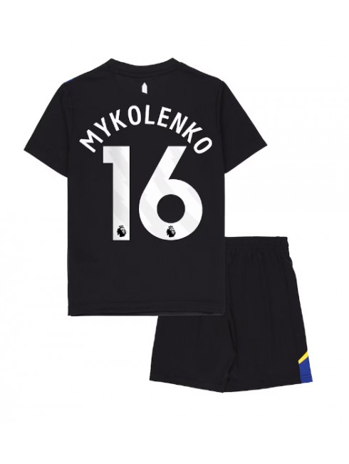 Otroški Nogometna dresi poceni Everton Vitaliy Mykolenko #16 Tretji 2025-26 kompleti Otroški Nogometna dresi poceni Everton Vitaliy Mykolenko #16 Tretji 2025-26 kompleti