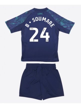 Otroški Nogometna dresi poceni Leicester City Boubakary Soumare #24 Gostujoči 2025-26 kompleti