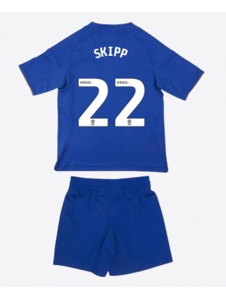 Otroški Nogometna dresi poceni Leicester City Oliver Skipp #22 Domači 2025-26 kompleti