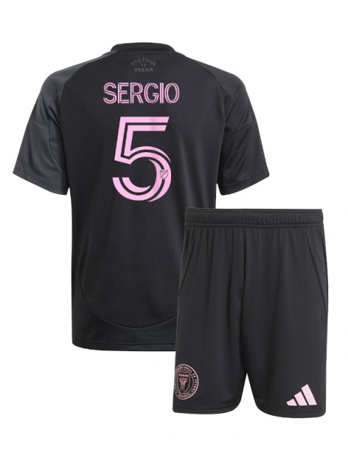 Otroški Nogometna dresi poceni Inter Miami Sergio Busquets #5 Gostujoči 2025-26 kompleti Otroški Nogometna dresi poceni Inter Miami Sergio Busquets #5 Gostujoči 2025-26 kompleti
