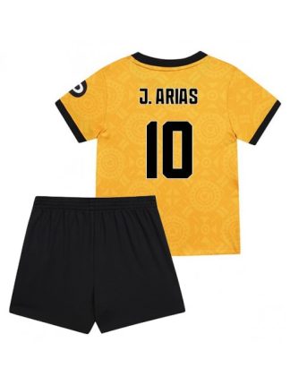 Otroški Nogometna dresi poceni Wolves Jhon Arias #10 Domači 2025-26 kompleti