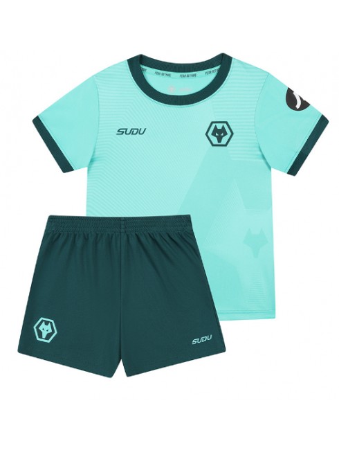 Otroški Nogometna dresi poceni Wolves Jorgen Strand Larsen #9 Gostujoči 2025-26 kompleti 2 Otroški Nogometna dresi poceni Wolves Jorgen Strand Larsen #9 Gostujoči 2025-26 kompleti 2