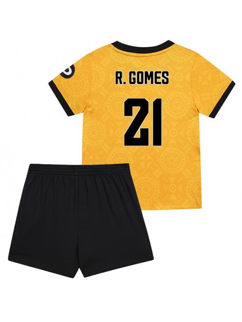 Otroški Nogometna dresi poceni Wolves Rodrigo Gomes #21 Domači 2025-26 kompleti Otroški Nogometna dresi poceni Wolves Rodrigo Gomes #21 Domači 2025-26 kompleti