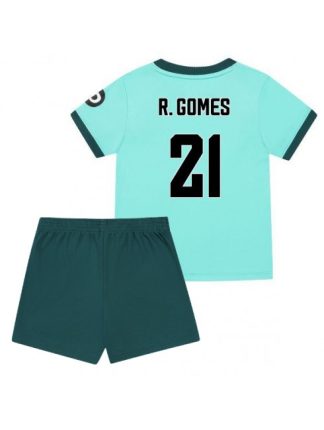 Otroški Nogometna dresi poceni Wolves Rodrigo Gomes #21 Gostujoči 2025-26 kompleti