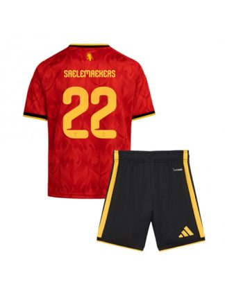 Otroški Nogometna dresi poceni Belgija Alexis Saelemaekers #22 Domači SP 2026 kompleti Otroški Nogometna dresi poceni Belgija Alexis Saelemaekers #22 Domači SP 2026 kompleti