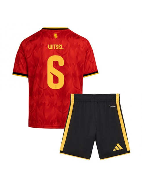 Otroški Nogometna dresi poceni Belgija Axel Witsel #6 Domači SP 2026 kompleti Otroški Nogometna dresi poceni Belgija Axel Witsel #6 Domači SP 2026 kompleti