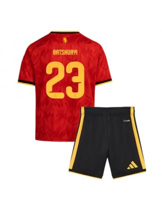 Otroški Nogometna dresi poceni Belgija Michy Batshuayi #23 Gostujoči SP 2026 kompleti