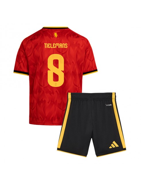 Otroški Nogometna dresi poceni Belgija Youri Tielemans #8 Domači SP 2026 kompleti Otroški Nogometna dresi poceni Belgija Youri Tielemans #8 Domači SP 2026 kompleti