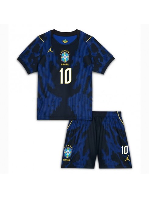 Otroški Nogometna dresi poceni Brazilija Vinicius Junior #10 Gostujoči SP 2026 kompleti 2 Otroški Nogometna dresi poceni Brazilija Vinicius Junior #10 Gostujoči SP 2026 kompleti 2