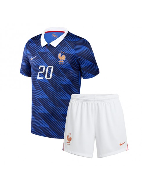 Otroški Nogometna dresi poceni Francija Desire Doue #20 Domači SP 2026 kompleti 2 Otroški Nogometna dresi poceni Francija Desire Doue #20 Domači SP 2026 kompleti 2
