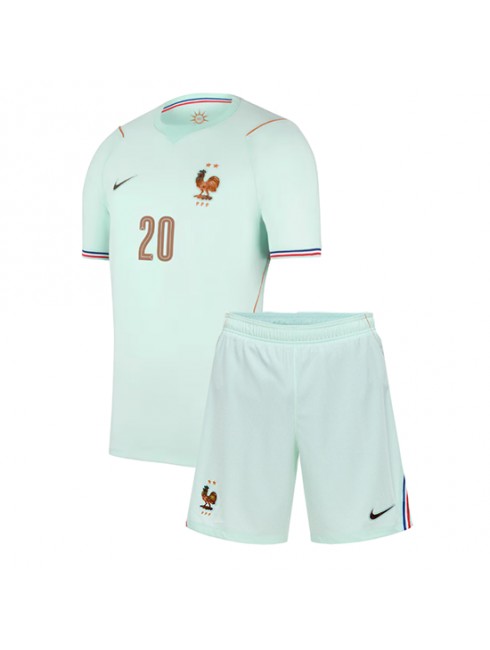 Otroški Nogometna dresi poceni Francija Desire Doue #20 Gostujoči SP 2026 kompleti 2 Otroški Nogometna dresi poceni Francija Desire Doue #20 Gostujoči SP 2026 kompleti 2
